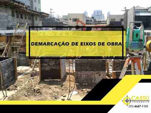 DEMARCAÇÃO DE EIXOS DE OBRA