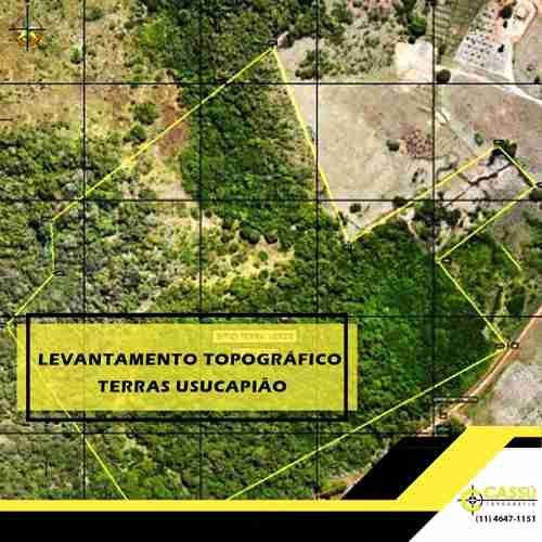 Levantamento topográfico Terras Usucapião