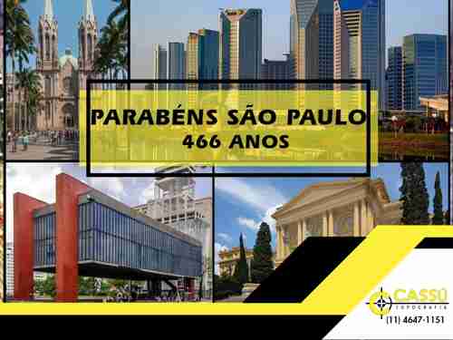 PARABÉNS SÃO PAULO 466 ANOS